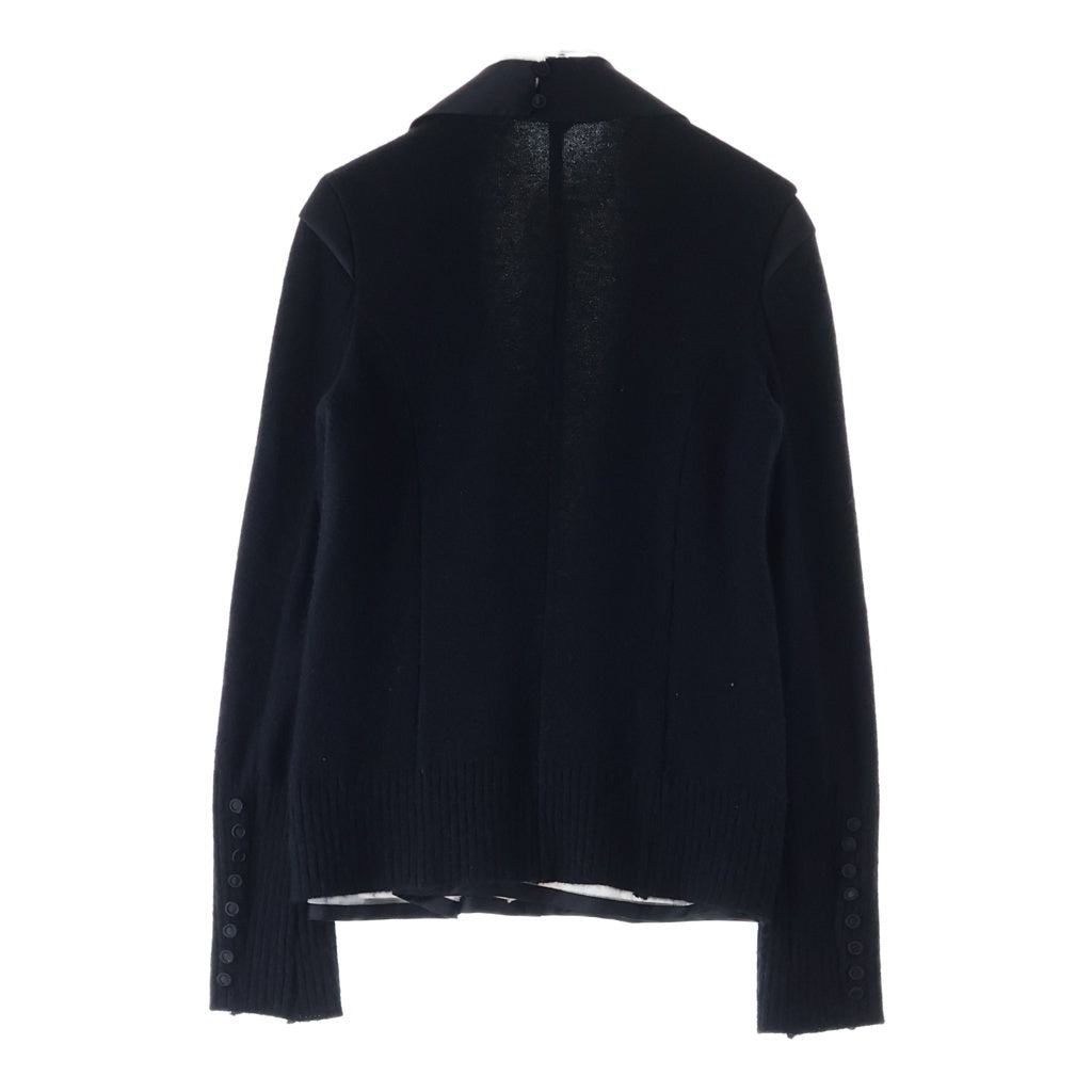 UNDERCOVER(アンダーカバー) 06AW GURUGURU期 フリルデザイン ニット切り替え 長袖ブラウス レディース ブラック 6A7-J7