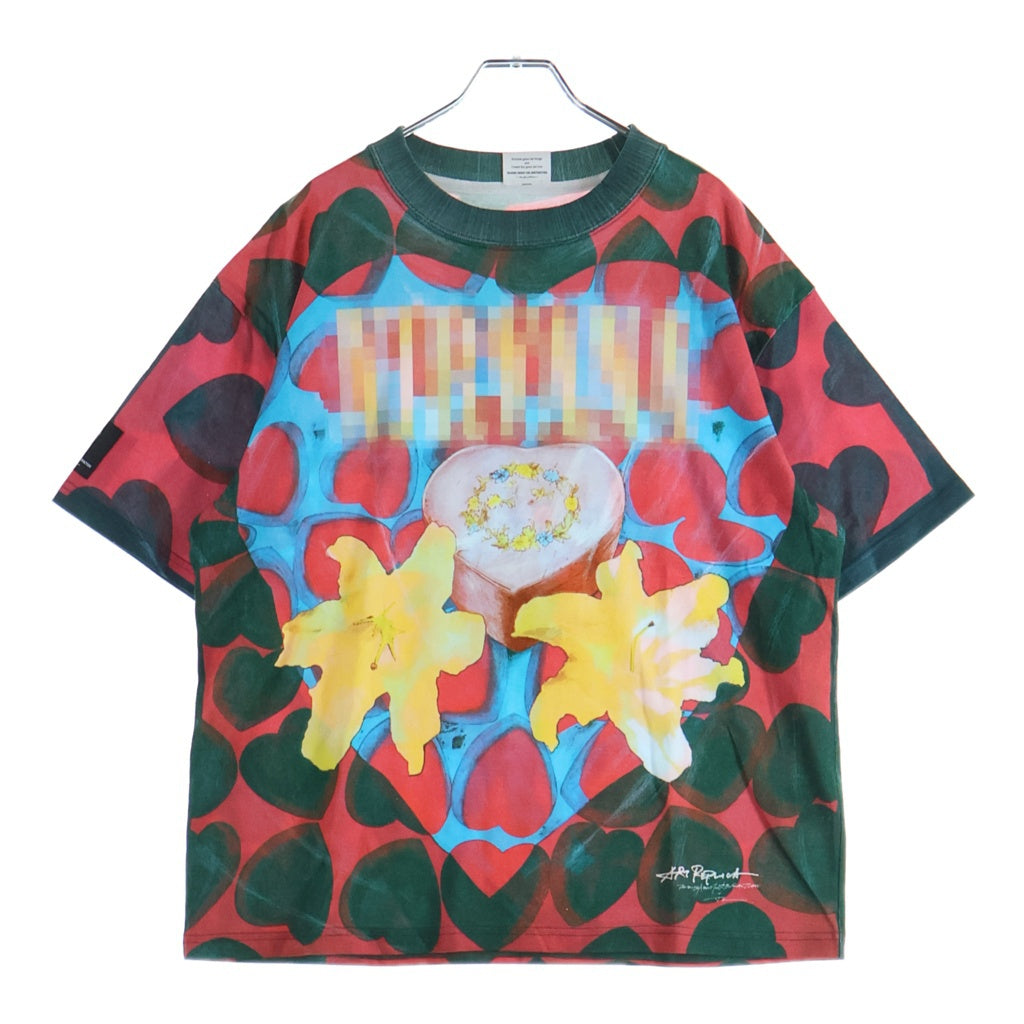 TALKING ABOUT THE ABSTRACTION(トーキング アバウト ザ アブストラクション) 25SS ART REPLICA T-SHIRT アート レプリカ クルーネック半袖Tシャツ カットソー マルチカラー NPT-T-001