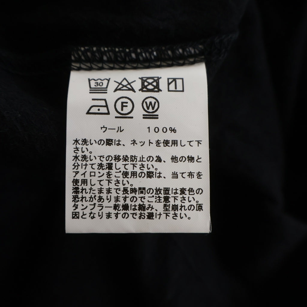 GOLD(ゴールド) WASHBLE WOOL SUPER 140's RAGLAN CREW NECK SHIRT ウォッシュブル スーパー ラグラン クルーネック長袖Tシャツ カットソー ブラック GL69413