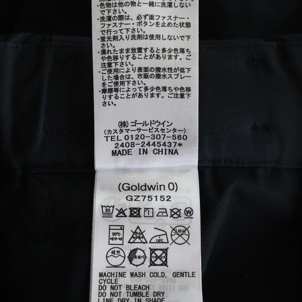 GOLDWIN(ゴールドウィン) 25SS HELICOID WEATHER PANTS ヘリコイド ウェザー ストレートパンツ ブラック GZ75152