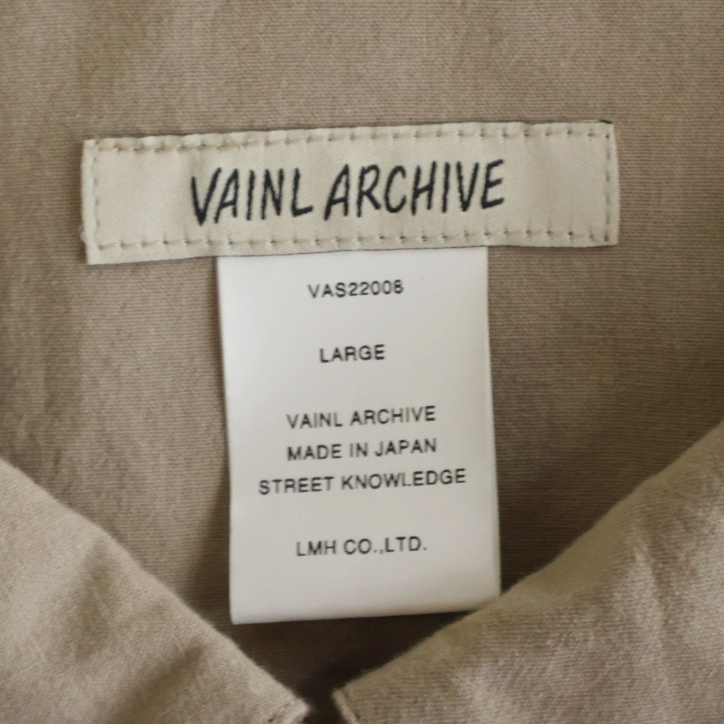 VAINL ARCHIVE(バイナルアーカイブ) コットン ジップアップ ブルゾンジャケット スウィングトップ ベージュ VAS22008