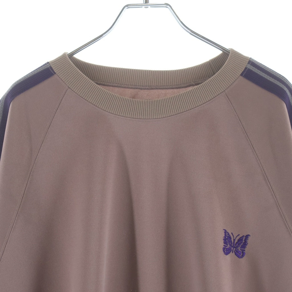 Needles(ニードルス) 22AW TRACK CREWNECK SHIRT トラック クルーネックスウェットトレーナー ピンク LQ228