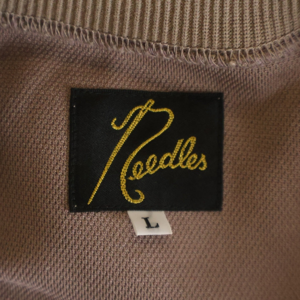 Needles(ニードルス) 22AW TRACK CREWNECK SHIRT トラック クルーネックスウェットトレーナー ピンク LQ228