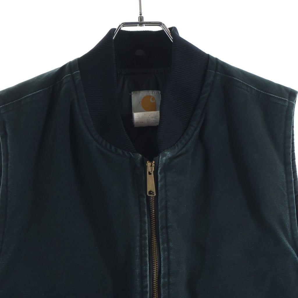 CARHARTT(カーハート) 00S VINTAGE DUCK BEST ヴィンテージ USA製 ダック ジップアップ ワークベスト ブラック V01 BLK