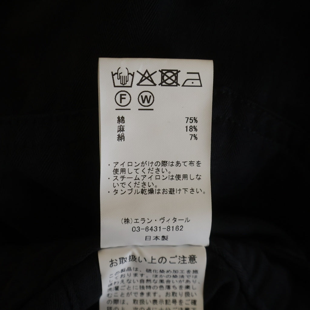 MAATEE&SONS(マーティーアンドサンズ) 25SS MILITARY DENIM ミリタリー ボタンフライデニムパンツ ジーンズ ブラック MT5103-0215B