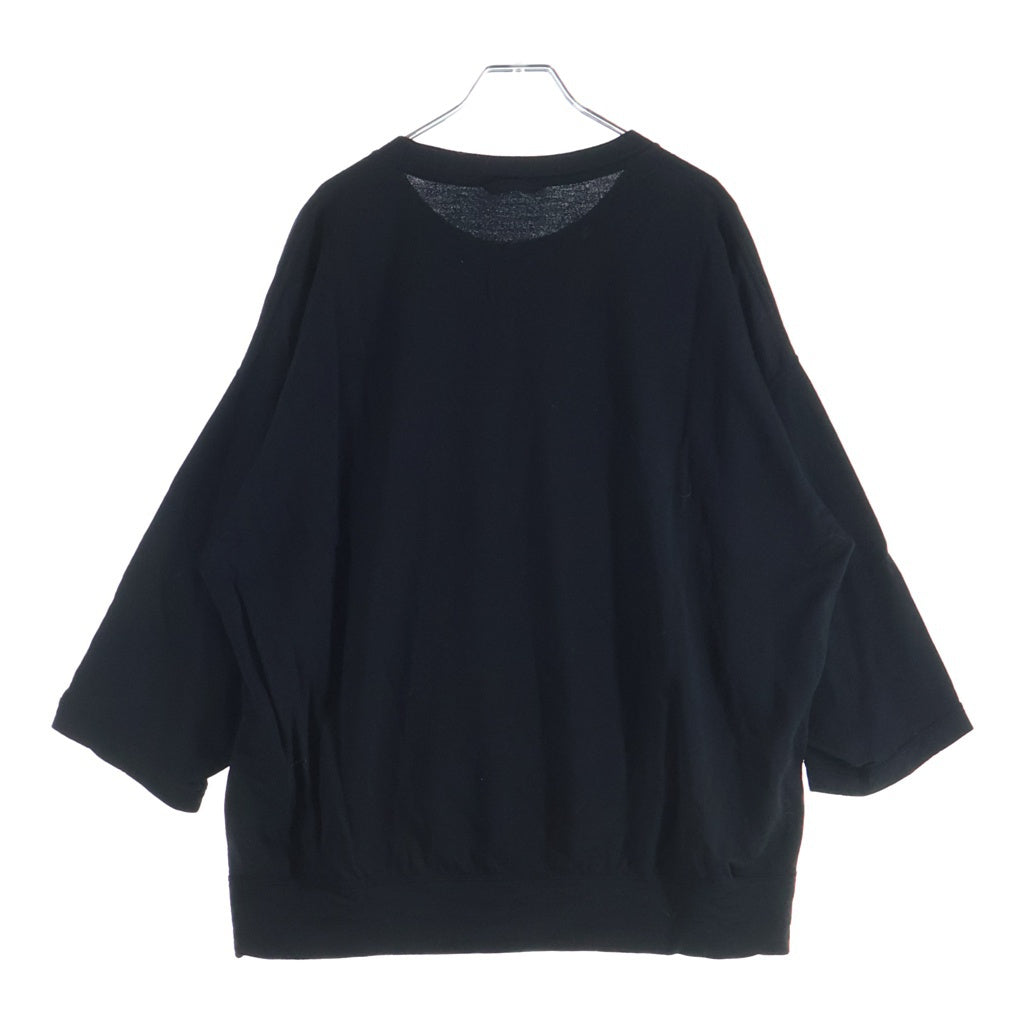 VISVIM(ヴィスヴィム) 21AW SPORT AMPLUS SWEAT スポーツ アンプラス クルーネックスウェットトレーナー ブラック 0121308010001