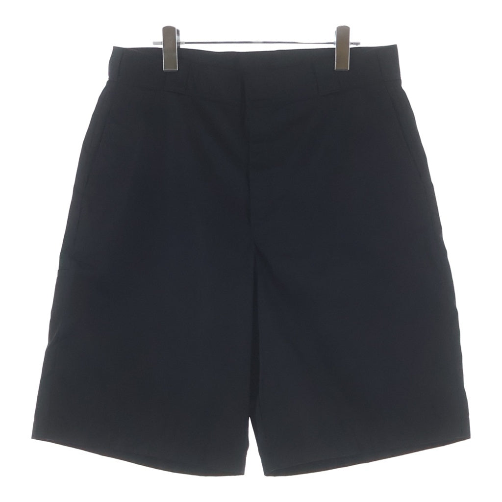 PRADA(プラダ) 21SS RE-NYRON BERMUDA SHORTS リナイロン バミューダ トライアングルロゴプレート ワイドショーツ ハーフパンツ ブラック SPG32 S182 1WQ8