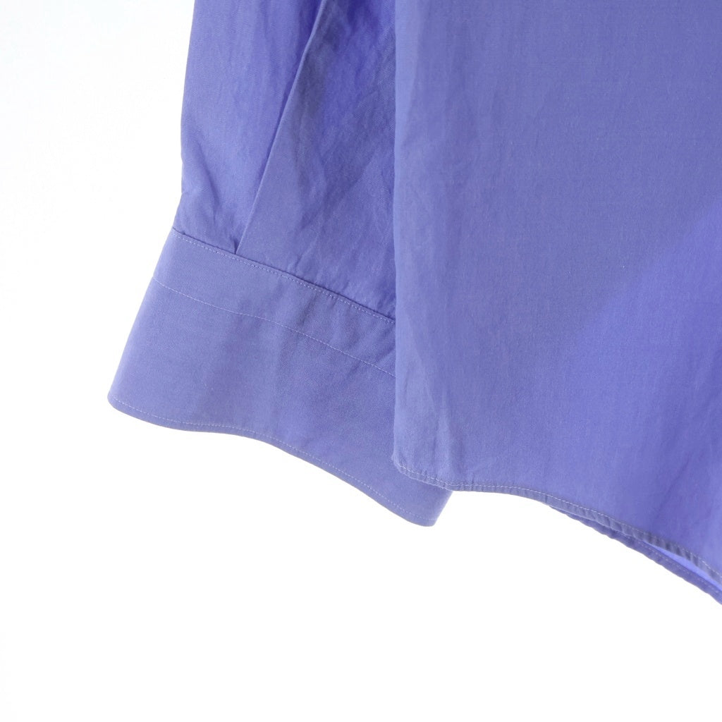 COMOLI(コモリ) 22AW コットン レギュラーカラー 長袖シャツ ブルー U03-02001