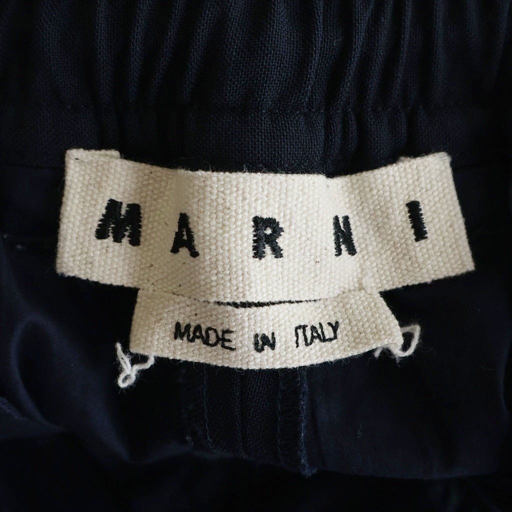 MARNI(マルニ) 19SS コットン イージーワイドショーツ ハーフパンツ ネイビー PUMU0049A0 S45455