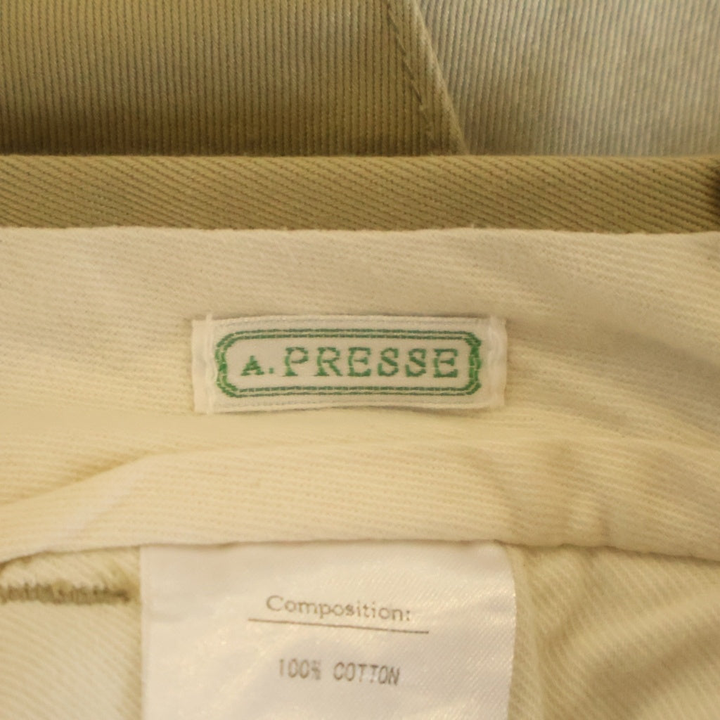 A.PRESSE(アプレッセ) 22SS US ARMY CHINO SHORTS ユーエス アーミー チノショーツ ハーフパンツ ベージュ 22SAP-04-14M