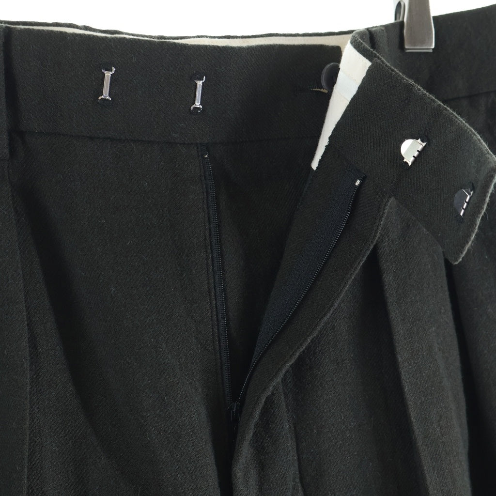 A.PRESSE(アプレッセ) 22AW WIDE TAPPERED TROUSERS ワイド テーパード トラウザーズ スラックスパンツ カーキ 22AAP-04-03M