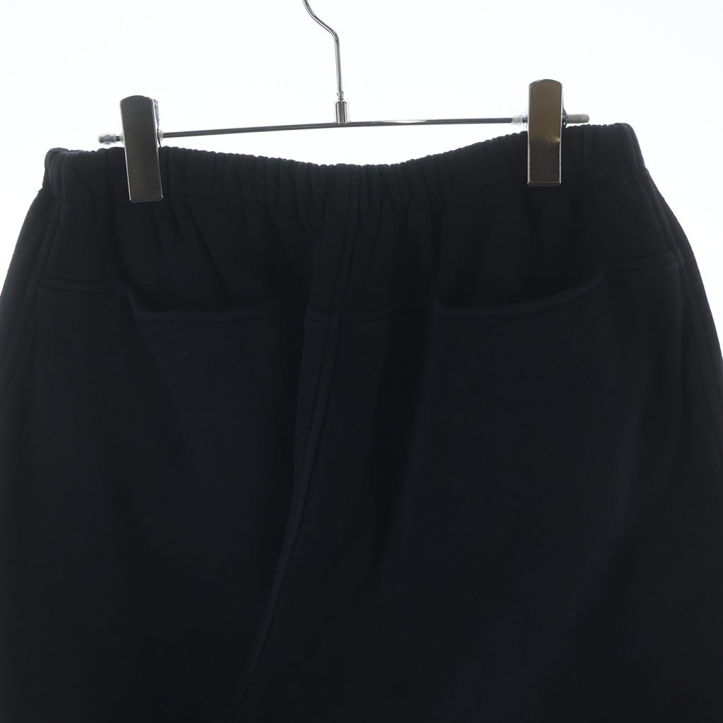 COMOLI(コモリ) 22SS コットン吊裏毛 ワイドスウェットパンツ ブラック V01-05003