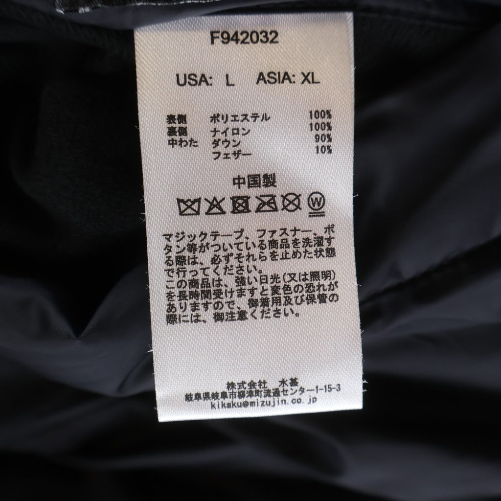 FIRST DOWN(ファーストダウン) 25AW BUBBLE DOWN JKT CORDUROY バブル リバーシブルジップアップコーデュロイダウンジャケット ベージュ/ブラック F942032