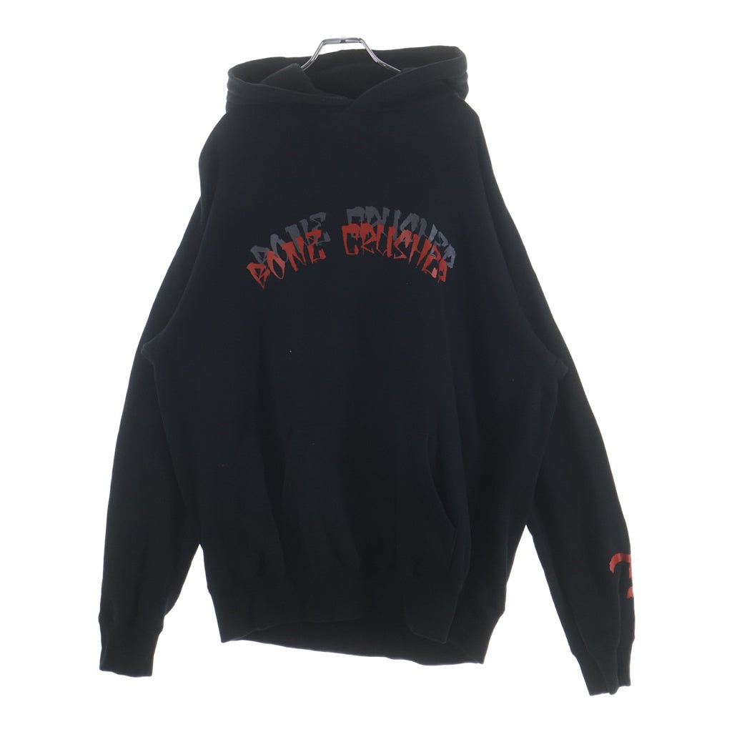 cvtvlist(カタリスト) BORN CRUSHER HOODIE ボーンクラッシャー 両面プリント プルオーバースウェットパーカー フーディー ブラック 2101120307
