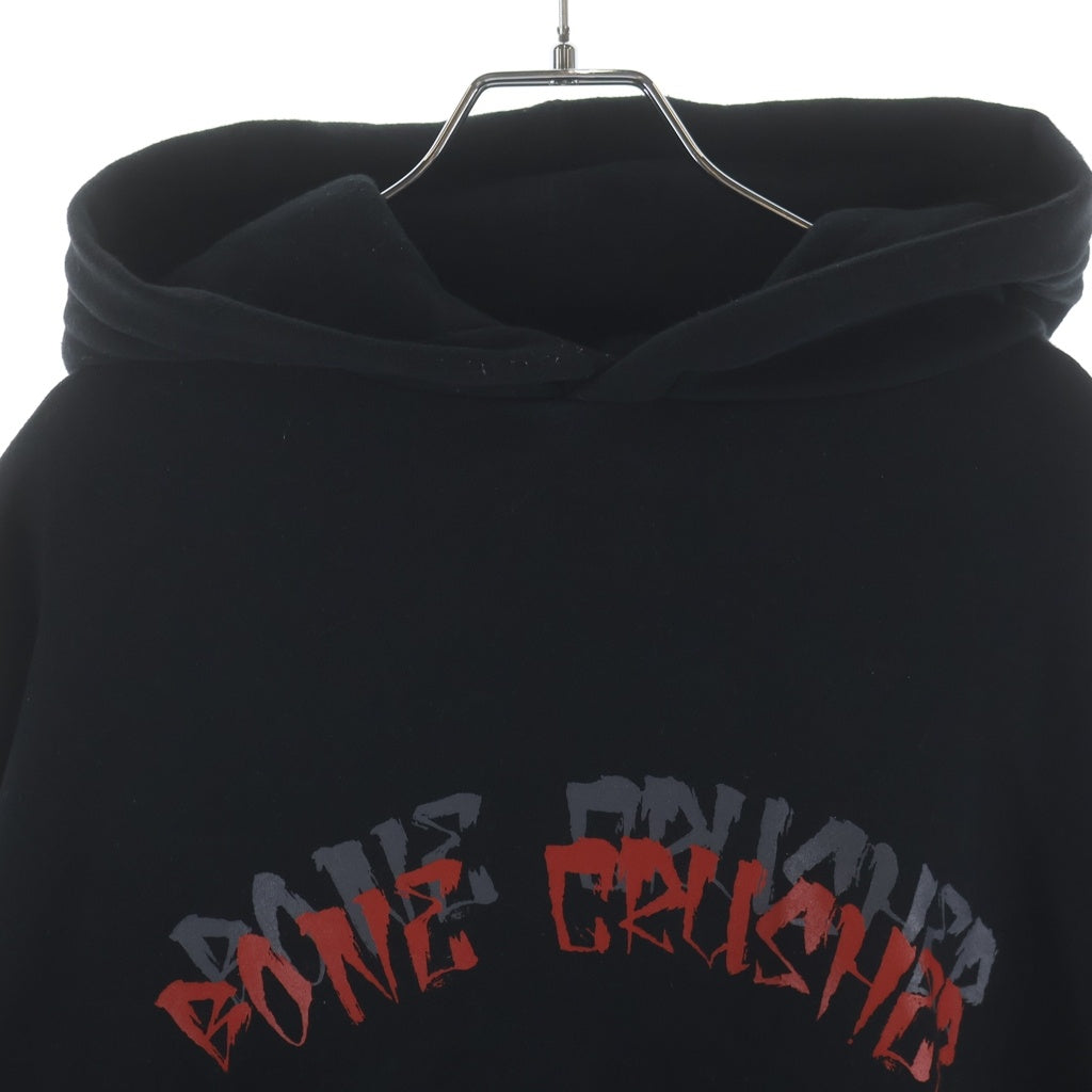 cvtvlist(カタリスト) BORN CRUSHER HOODIE ボーンクラッシャー 両面プリント プルオーバースウェットパーカー フーディー ブラック 2101120307