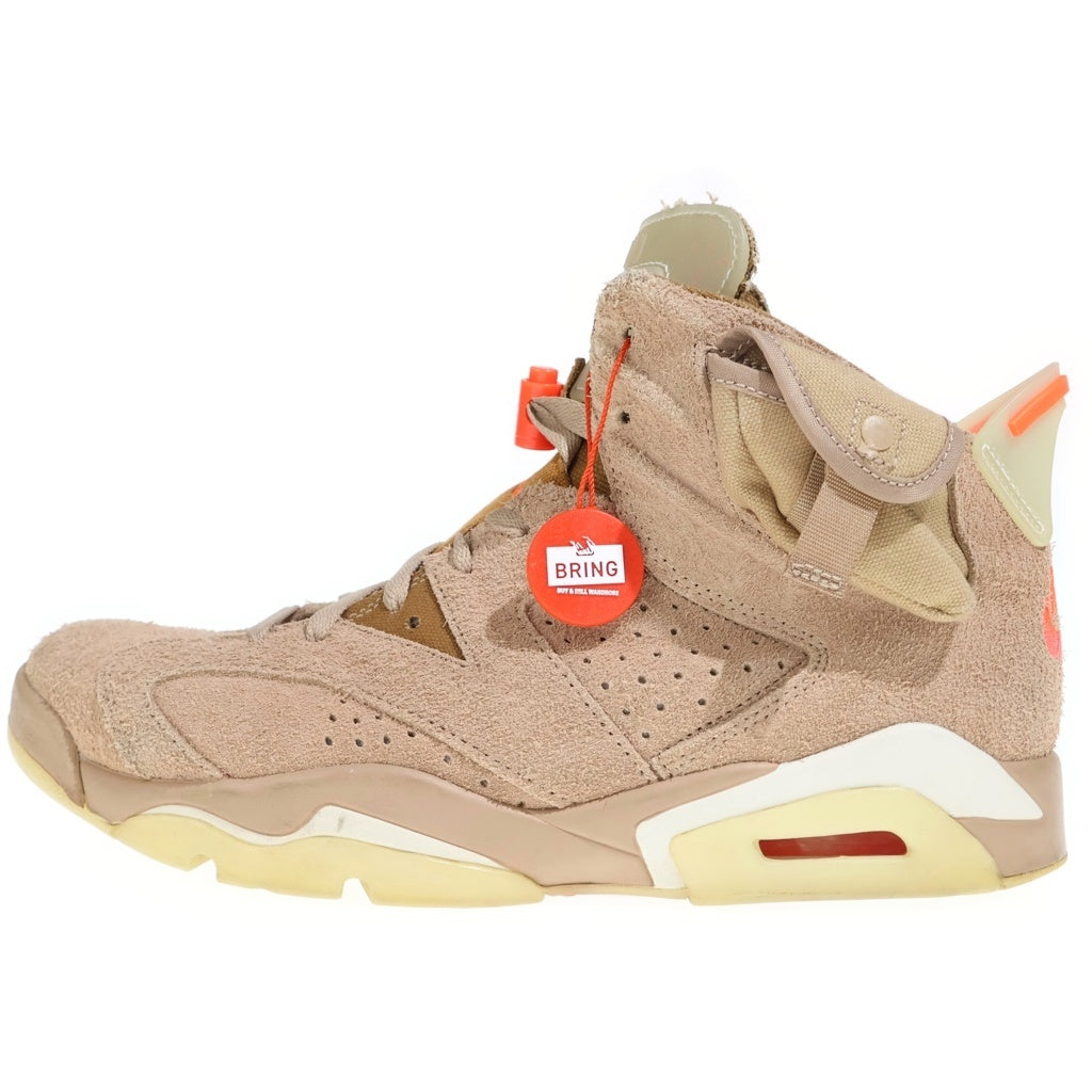 NIKE(ナイキ) ×TRAVIS SCOTT AIR JORDAN 6 RETRO SP BRITISH KAHKI トラヴィススコット エアジョーダン6 ハイカットスニーカー US10.5/28.5cm DH0690-200