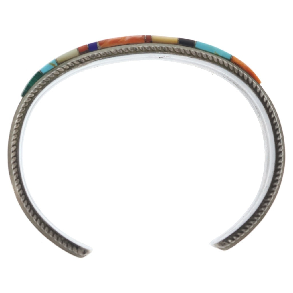 INDIAN JEWELRY(インディアンジュエリー) NAVAJO ナバホ族 ズニ族 ストーン装飾 バングル カフズ シルバー
