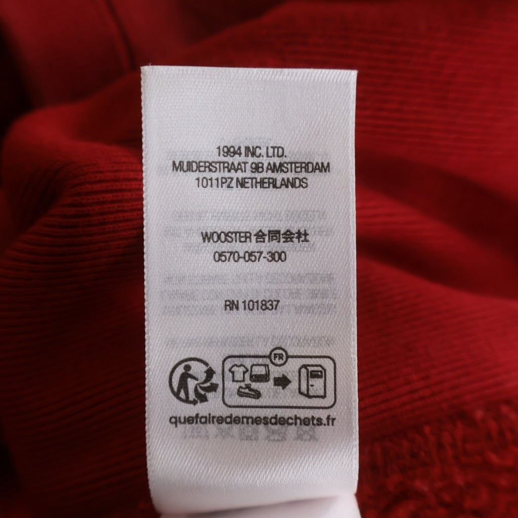 SUPREME(シュプリーム) 25SS Washed Box Logo Crewneck ウォッシュド ボックスロゴ クルーネックスウェットトレーナー レッド