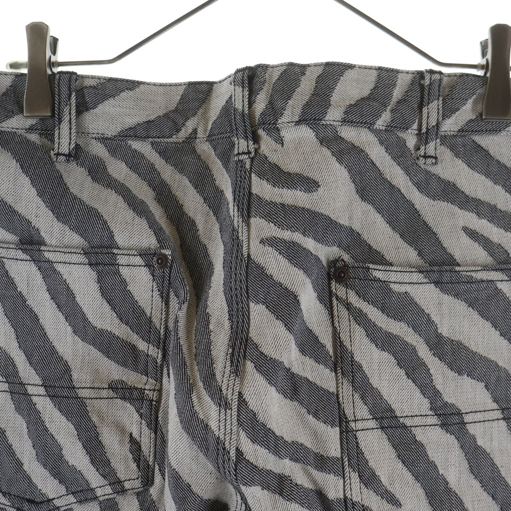 SUPREME(シュプリーム) 24SS Double Knee Painter Pant Zebra ゼブラ柄 ダブルニー ペインターパンツ ホワイト/ブラック