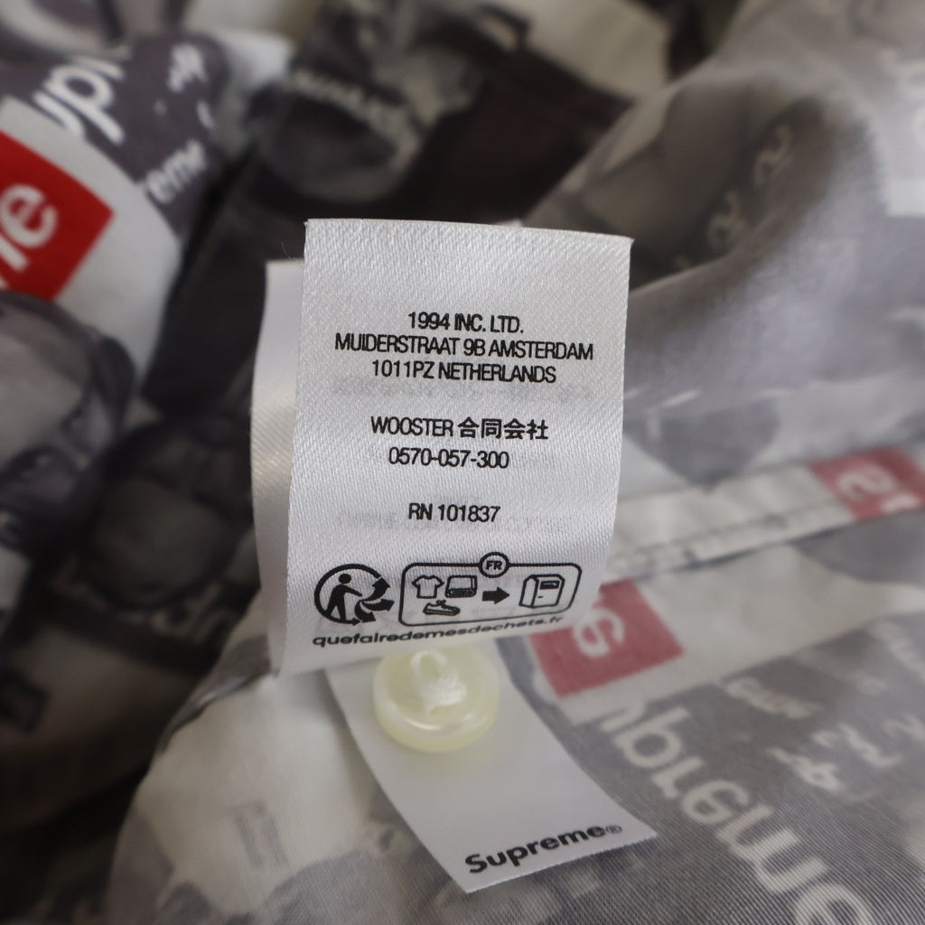 SUPREME(シュプリーム) 23SS Magazine S/S Shirt マガジン 総柄 ショートスリーブ レーヨンシャツ マルチカラー
