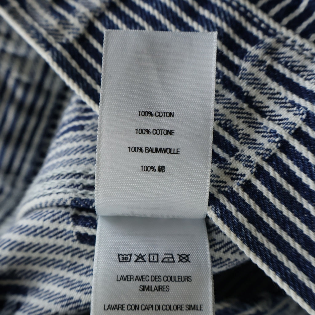 SUPREME(シュプリーム) 24SS Denim Chore Trucker Jacket ストライプ デニムトラッカージャケット インディゴ/ホワイト