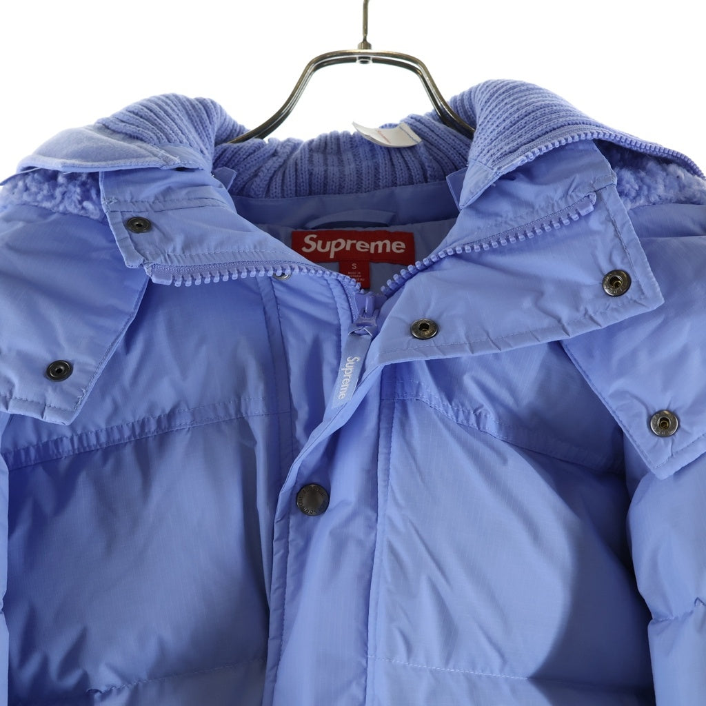 SUPREME(シュプリーム) 25AW Facemask 700-Fill Down Puffer Jacket フェイスマスク 700フィル ファーフーデッド ダウンジャケット ブルー