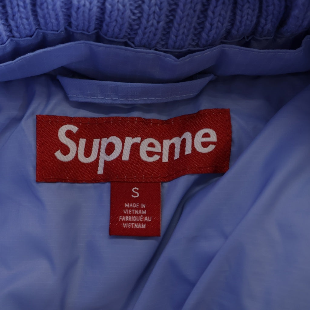 SUPREME(シュプリーム) 25AW Facemask 700-Fill Down Puffer Jacket フェイスマスク 700フィル ファーフーデッド ダウンジャケット ブルー