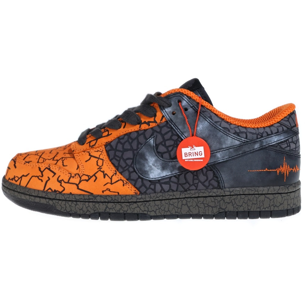 NIKE(ナイキ) 【観賞用 2006年製】 ×HUF DUNK LOW PRIORITY HUFQUAKE ハフ ダンク ハフクエイク ローカットスニーカー グレー/オレンジ U10/28cm 314771-801