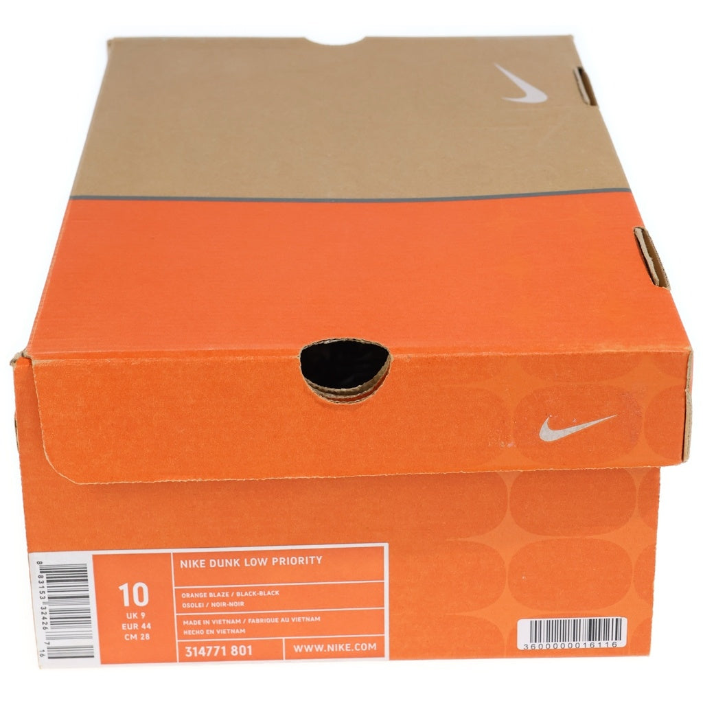 NIKE(ナイキ) 【観賞用 2006年製】 ×HUF DUNK LOW PRIORITY HUFQUAKE ハフ ダンク ハフクエイク ローカットスニーカー グレー/オレンジ U10/28cm 314771-801