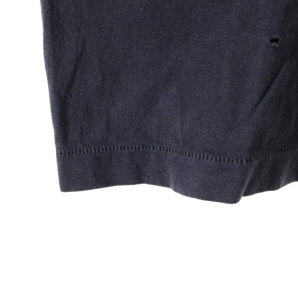 SAINT MICHAEL(セントマイケル) 24SS ×Kosuke Kawamura KK SS TEE LOVE BEYOND 河村康輔 ヴィンテージ加工 両面プリントTシャツ 半袖クルーネックカットソー グレー SM-YS8-0000-C23