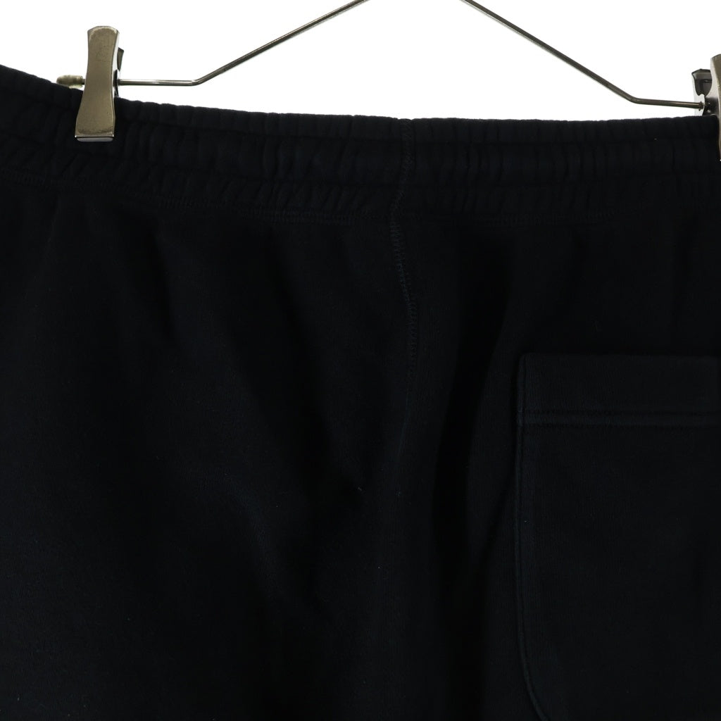 SAINT MICHAEL(セントマイケル) 24SS SWEAT SHORTS ロゴプリントスウェットハーフパンツ ショーツ ブラック SM-YS8-0000-046