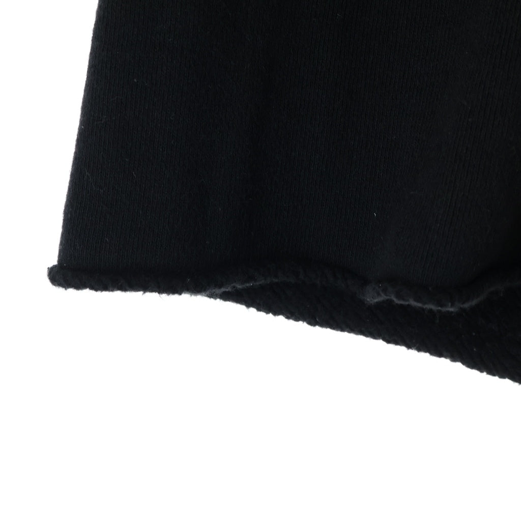 SAINT MICHAEL(セントマイケル) 24SS SWEAT SHORTS ロゴプリントスウェットハーフパンツ ショーツ ブラック SM-YS8-0000-046