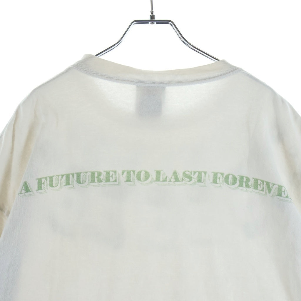 SAINT MICHAEL(セントマイケル) 24SS SS TEE MONEY マネープリント 両面プリントTシャツ 半袖クルーネックカットソー ホワイト SM-YS8-0000-010