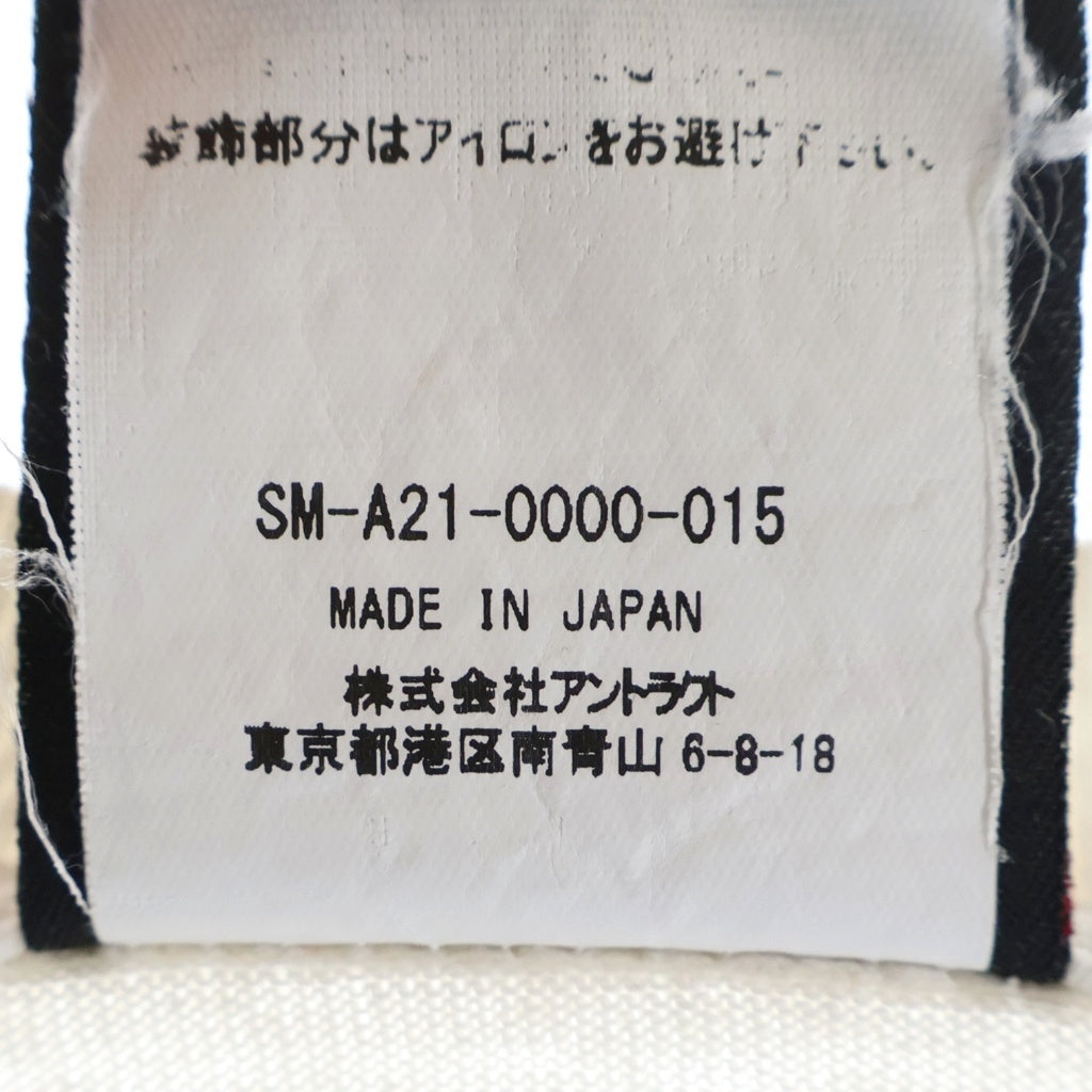 SAINT MICHAEL(セントマイケル) 21AW LS TEE SIN シン 両面プリントTシャツ 長袖クルーネックカットソー ホワイト SM-A21-0000-015