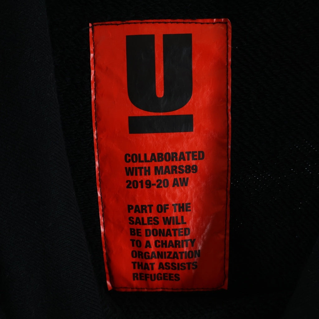UNDERCOVER(アンダーカバー) 20SS ×MARS PATCH CUSTOM HOODIE マーズ パッチカスタム プルオーバースウェットパーカー フーディー ブラック UCY9801