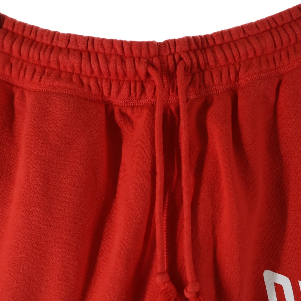 SAINT MICHAEL(セントマイケル) 21SS LOGO SWEAT SHORTS ロゴプリント スウェットショーツ ハーフパンツ レッド SM-S21-0001-038