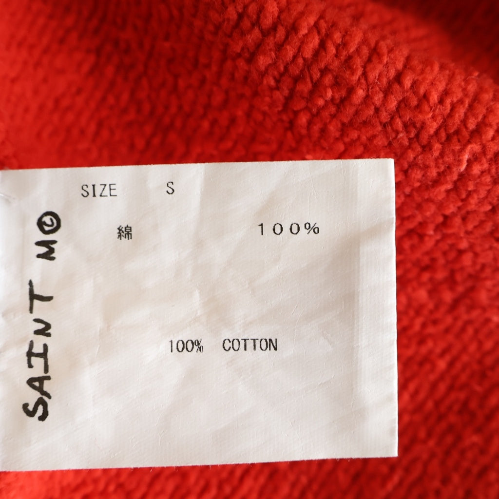SAINT MICHAEL(セントマイケル) 21SS LOGO SWEAT SHORTS ロゴプリント スウェットショーツ ハーフパンツ レッド SM-S21-0001-038