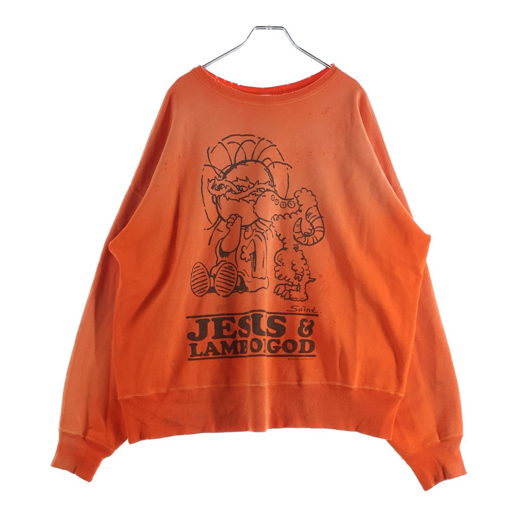 SAINT MICHAEL(セントマイケル) 24SS CRW SWEAT/JS & LMB ヴィンテージ 