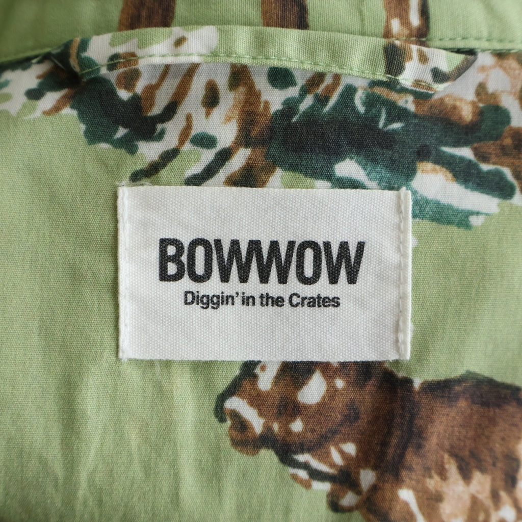 BOWWOW(バウワウ) 19SS KURT COWBOY SHIRTS カウボーイ総柄 長袖コットンシャツ グリーン BW1901-CS