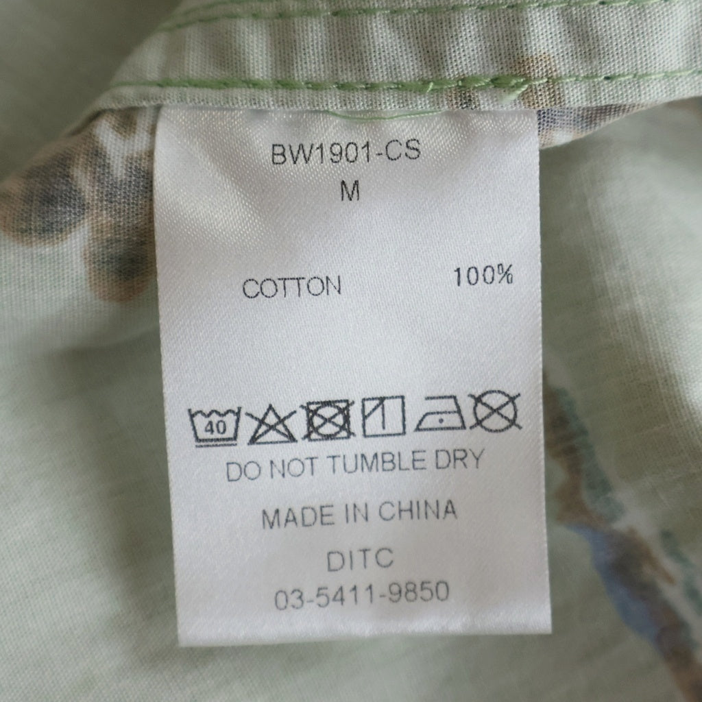 BOWWOW(バウワウ) 19SS KURT COWBOY SHIRTS カウボーイ総柄 長袖コットンシャツ グリーン BW1901-CS
