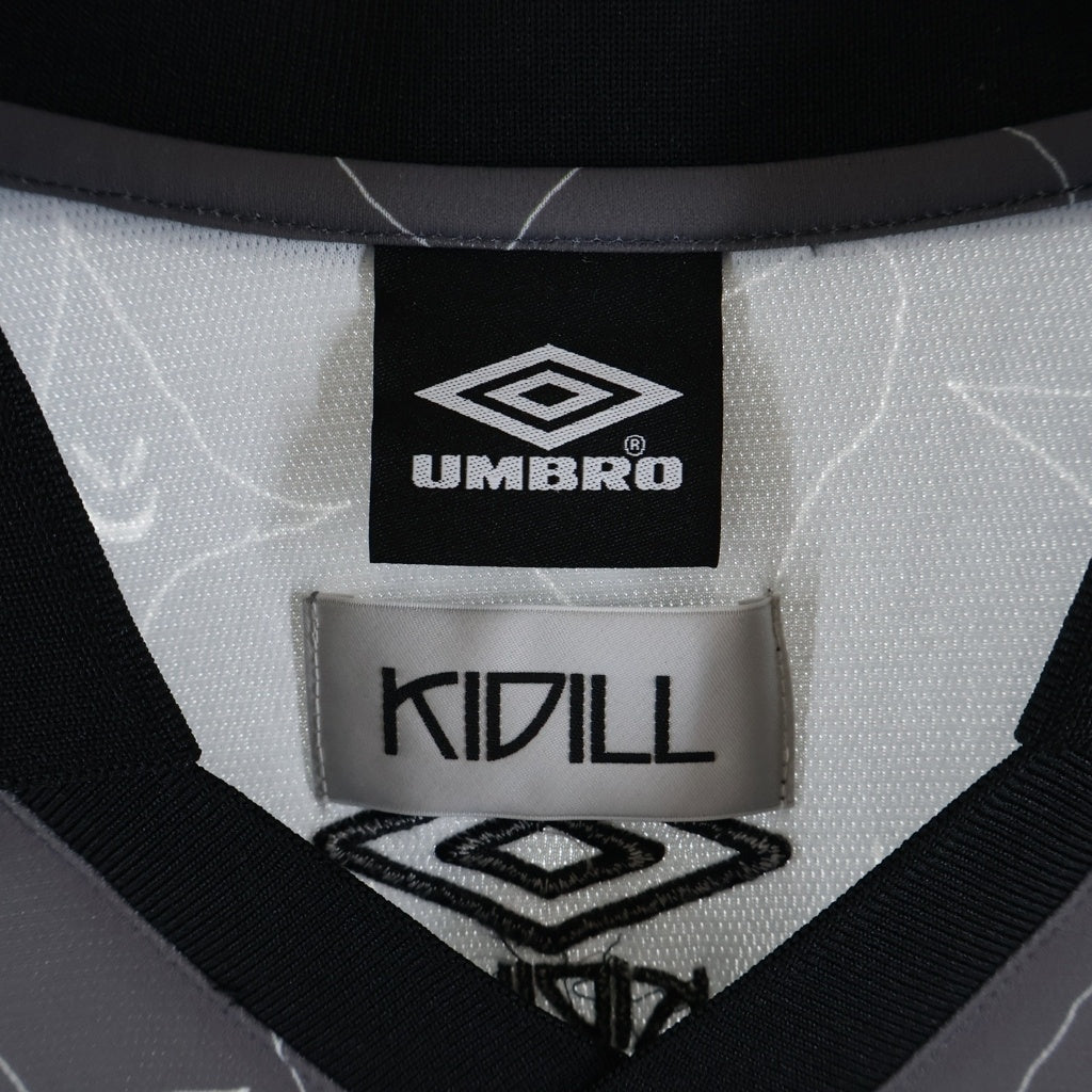 KIDILL(キディル) 25SS ×UMBRO GAME SHIRT アンブロ イラスト総柄 半袖ゲームシャツ グレー KL917