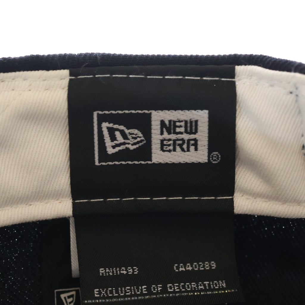 SAINT MICHAEL(セントマイケル) 24SS ×NEW ERA NE_CAP / MX / NAVY ニューエラ ロゴ刺繍 ベースボールキャップ 帽子 ネイビー SM-YS8-0000-C57