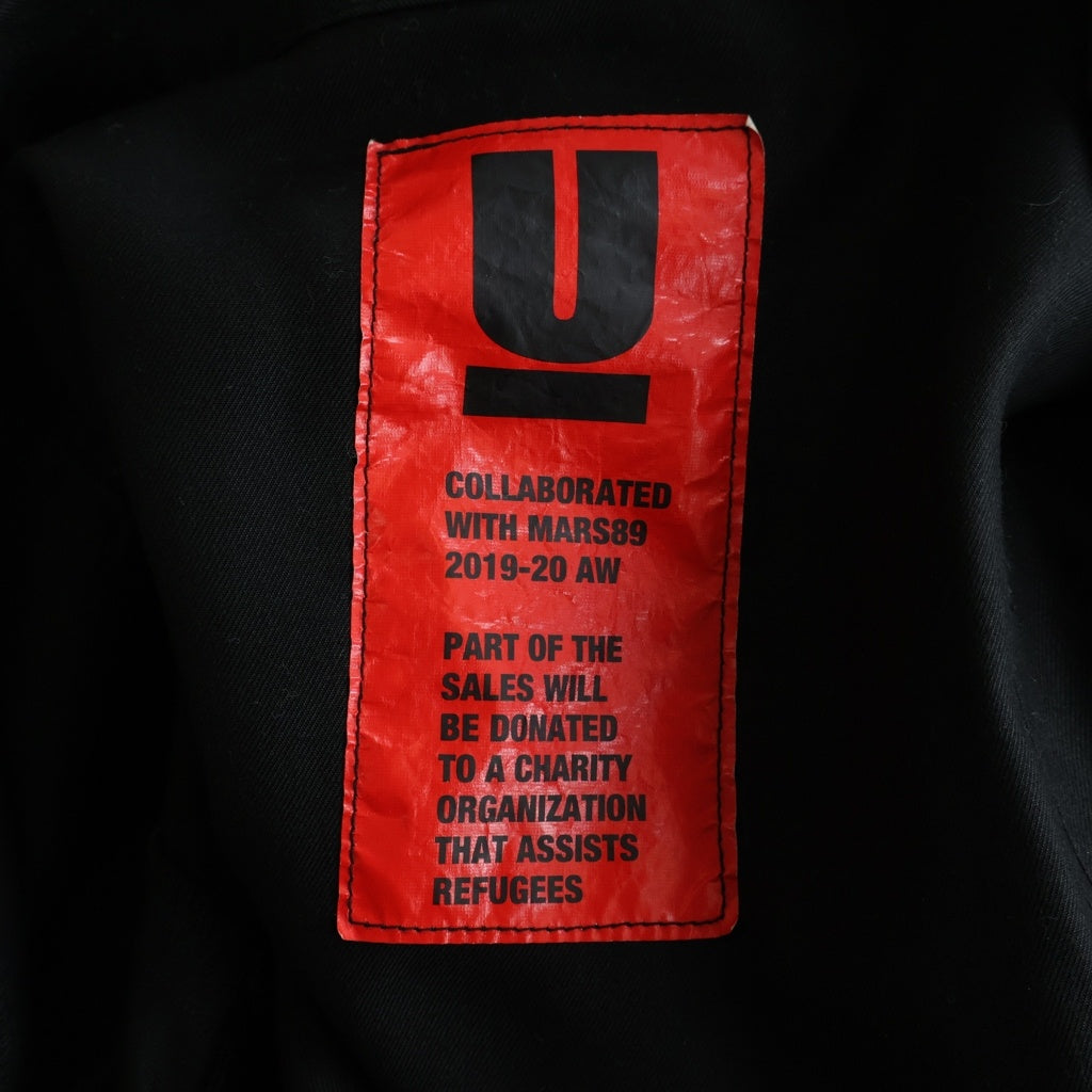 UNDERCOVER(アンダーカバー) 20SS ×MARS89 パッチカスタム エポレット付 長袖アーミーシャツ ブラック UCY9403