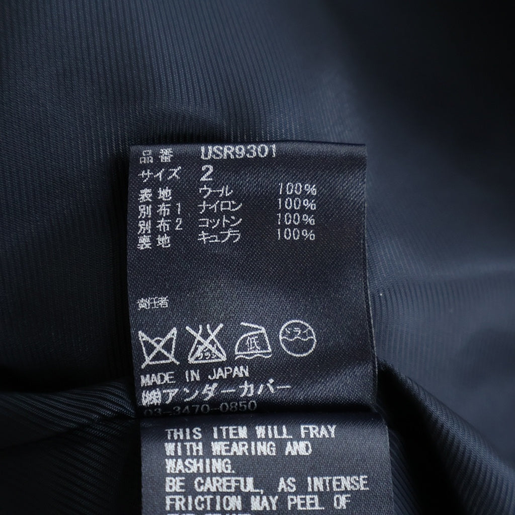UNDERCOVER(アンダーカバー) 16AW the Shepherd ザ シェパード ヘリンボーンロングジャケット コート ブラック USR9301