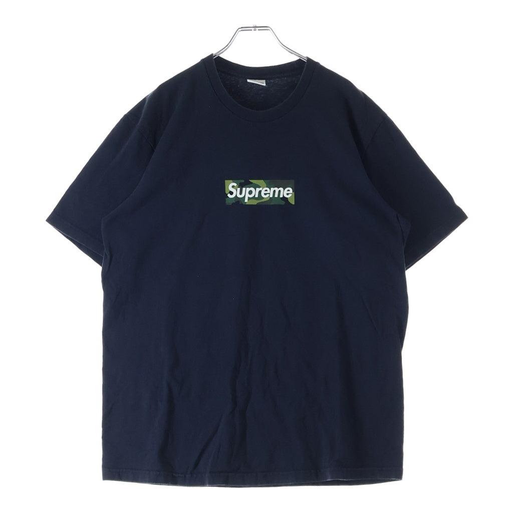 SUPREME(シュプリーム) 23AW Box Logo Tee カモフラ ボックスロゴTシャツ 半袖クルーネックカットソー ネイビー