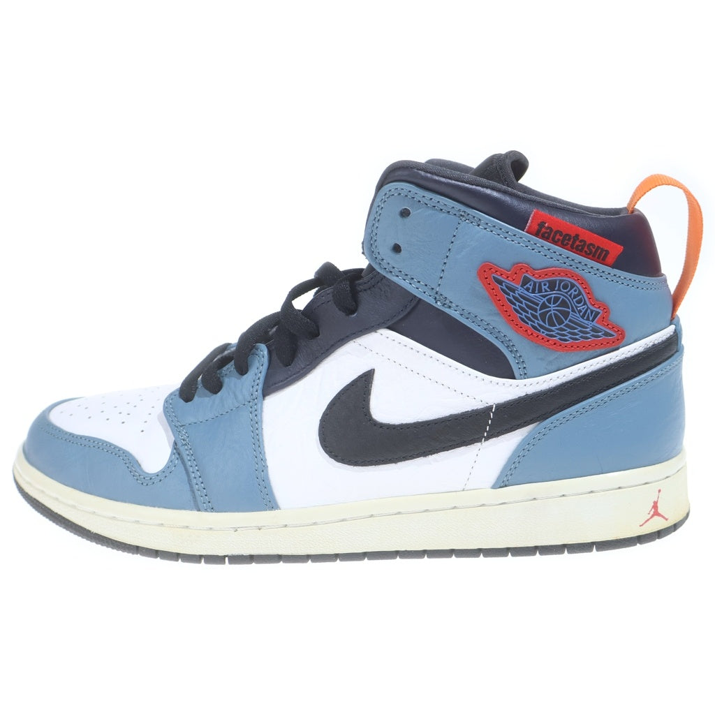 NIKE(ナイキ) ×FACETASM AIR JORDAN 1 MID SE FRLS APLA ファセッタズム エアジョーダン1 フィアレス ミッドカットスニーカー ホワイト/ネイビー US10/28cm CU2802-100