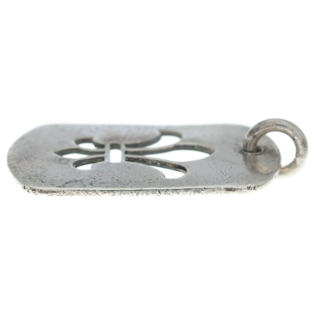 CHROME HEARTS(クロムハーツ) D TAG LRG CO BS FLUER BSフレア カットアウトドッグタグ ラージ ペンダントトップ シルバー