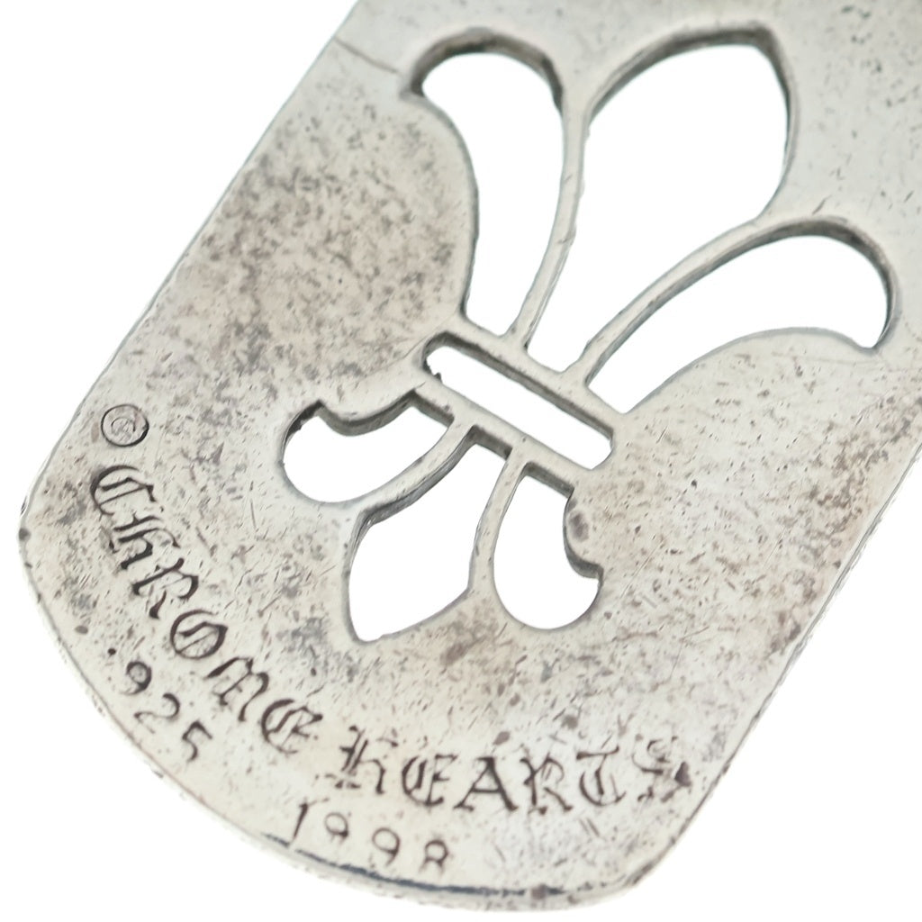 CHROME HEARTS(クロムハーツ) D TAG LRG CO BS FLUER BSフレア カットアウトドッグタグ ラージ ペンダントトップ シルバー