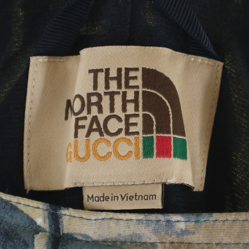 GUCCI(グッチ) 21AW ×THE NORTH FACE OVER ALL ザノースフェイス ツリーカモフラージュ柄 オーバーオール グリーン 663768