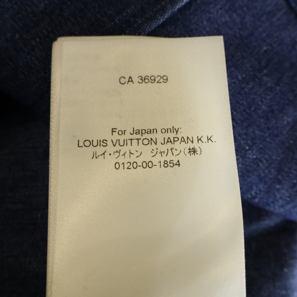 LOUIS VUITTON(ルイヴィトン) 25SS LV ブラゾン エンベリッシュド デニム 長袖パジャマシャツ インディゴ RM251MM RBA HSS05W